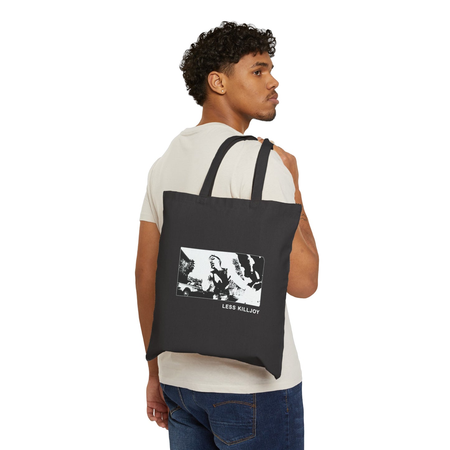 LESS KILLJOY Cotton Canvas Tote Bag